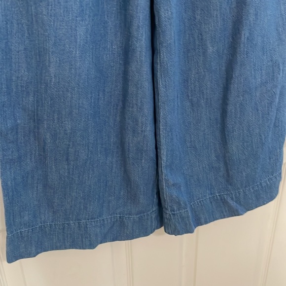 Madewell women’s denim Chambray wide leg pants - Picture 4 of 8